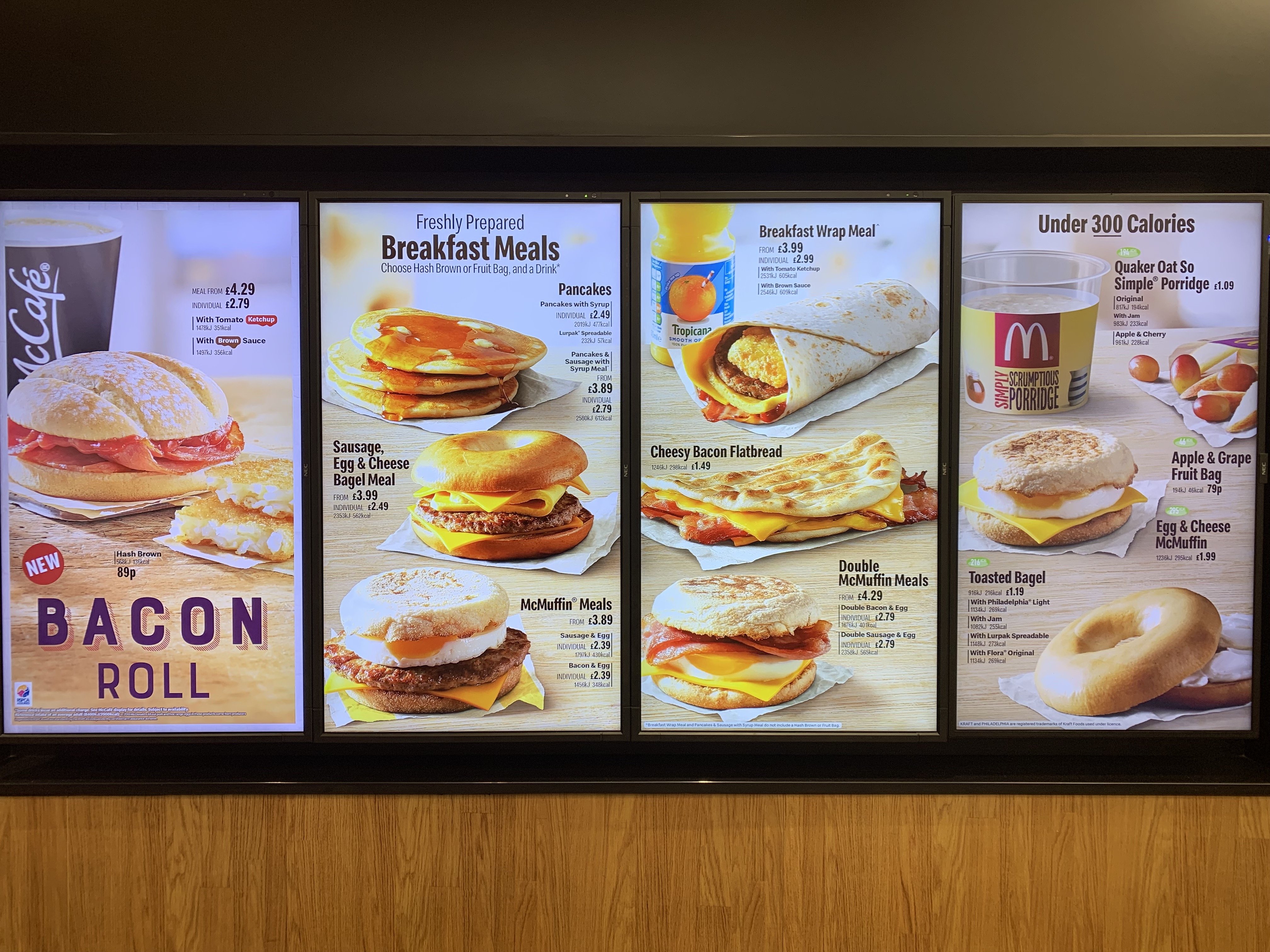 McDonald's Breakfast Menu Specials