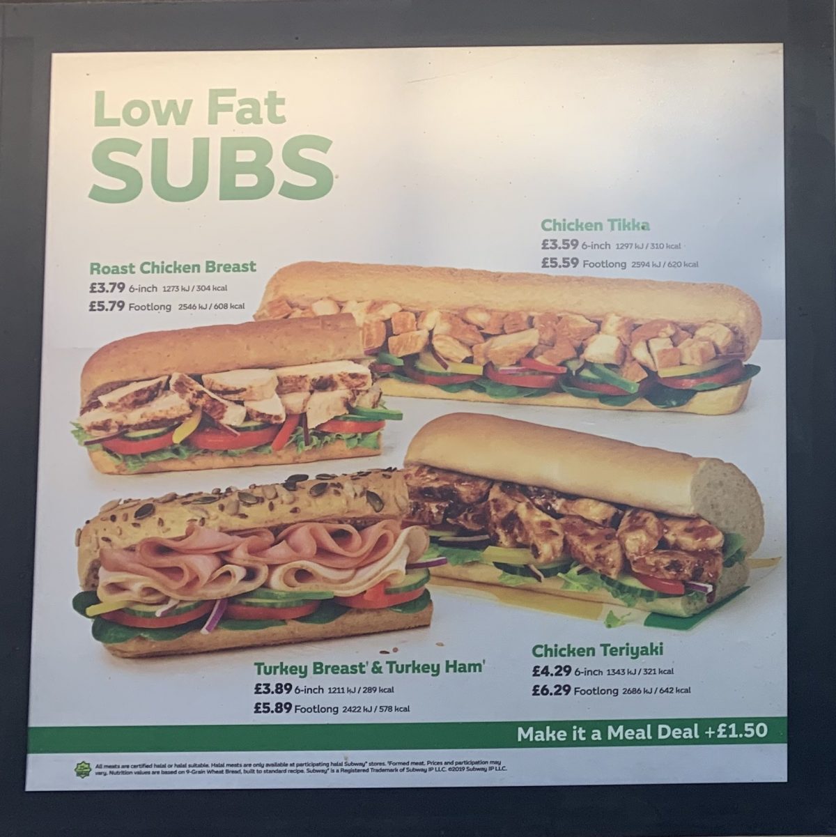 Subway Menu Prices Uk Updated June 2024